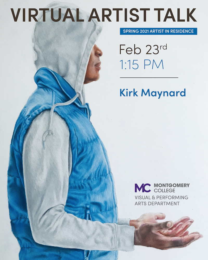 柯克·梅纳德艺术家演讲，2月18日下午1点15分。