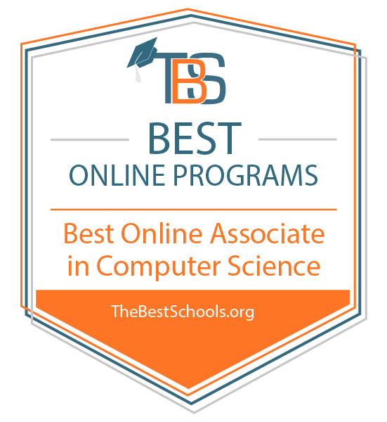 TheBestSchools.org在线计算机科学副学士学位徽章