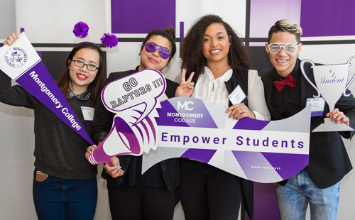 Montgomery College students at the 2018 Scholarship Luncheon.