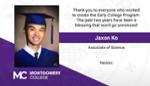 学生Jaxon Ko毕业典礼卡片