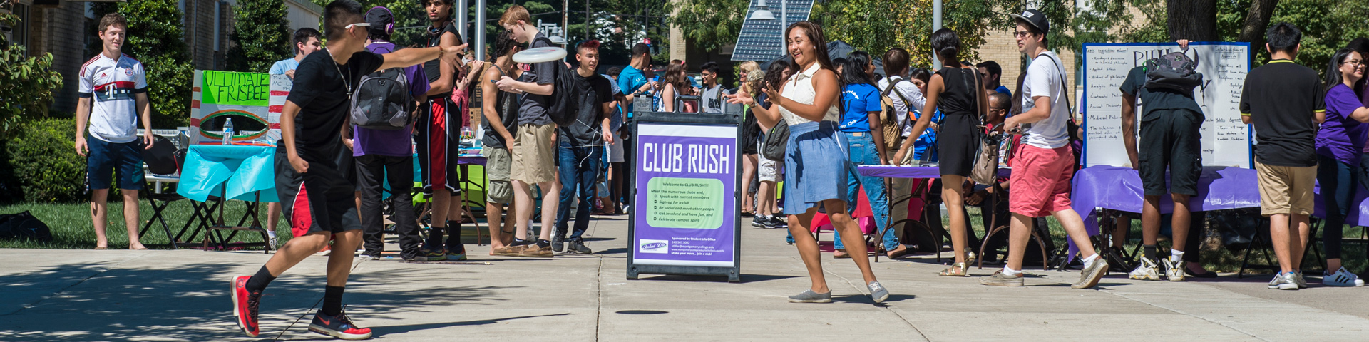 Club Rush on the Rockville campus