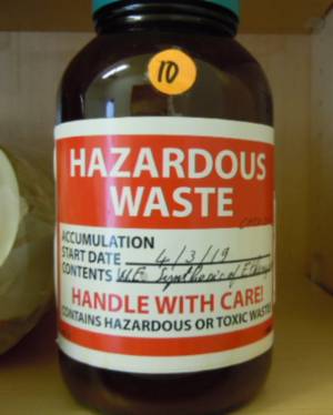 Example: Hazardous Waste Container Label
